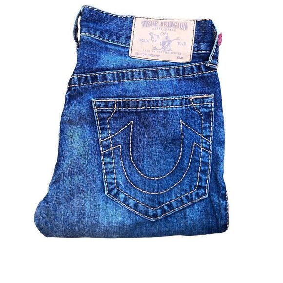 True Religion Jeans Size 31 SKINNY Blue - Picture 4 of 10